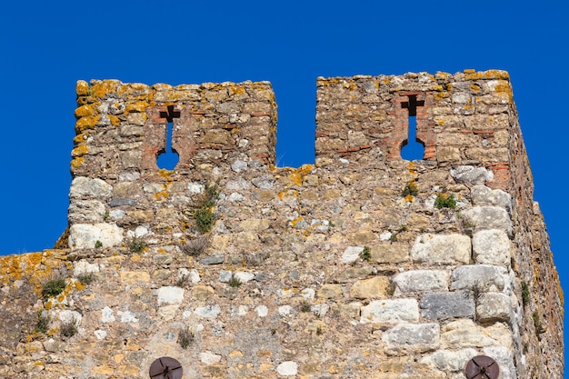 Mur du monastère Convento de Christo Tomar Portugal