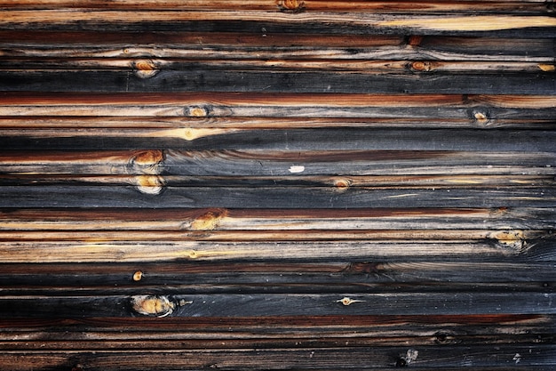 Mur extérieur en bois de fond