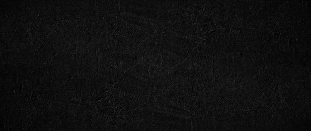mur de fond en béton noir panorama, texture abstraite loft grunge