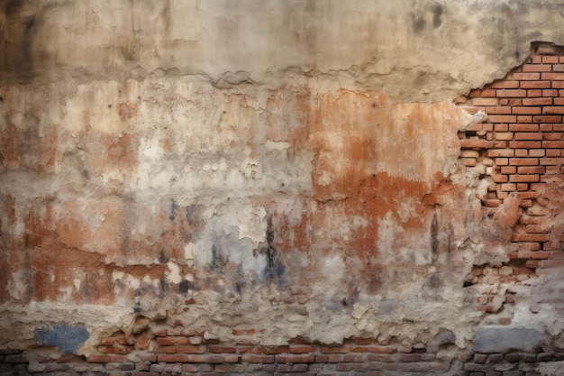 Mur de fond de brique Chambre grunge Générer Ai