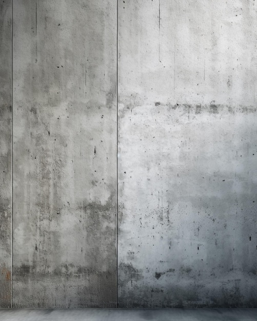 Photo un mur gris avec une lampe dans le coin