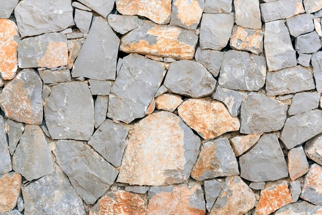 Mur gris et marron avec texture de fond de maçonnerie en pierre