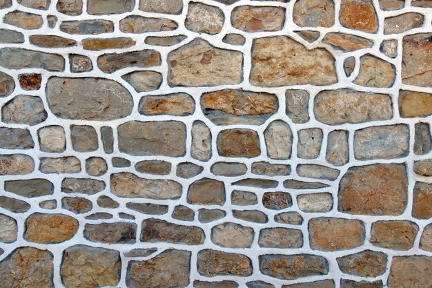 Mur d'une maison en pierres