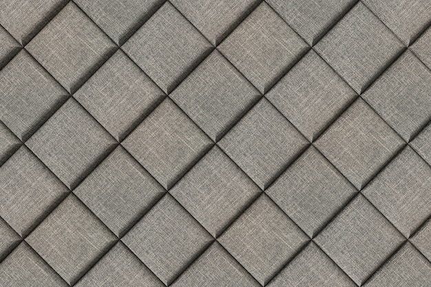 Mur moderne avec texture fablique. Rendu 3D.