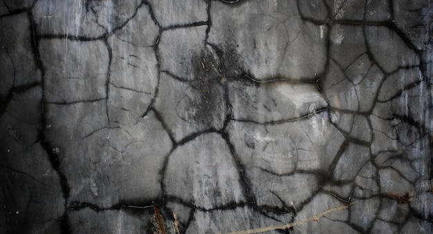 Un mur avec un motif noir et blanc avec une bande blanche dessus.