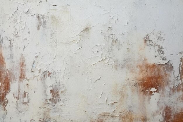 un mur avec une peinture blanche et brune avec un fond blanc