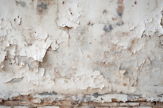 Un mur avec de la peinture écaillée et une peinture blanche qui dit "vieux" dessus