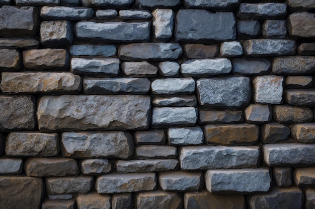 Un mur en pierre avec un fond noir.