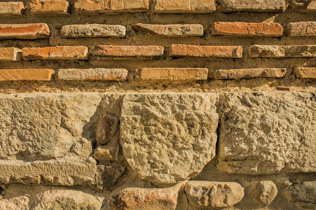 Mur de pierre naturelle médiévale