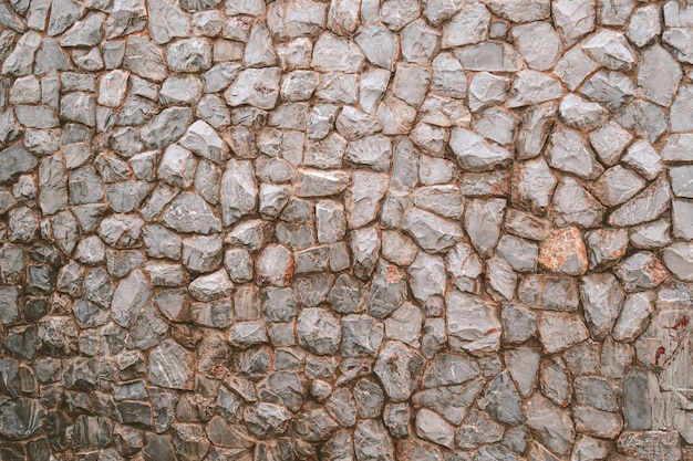 Mur de pierre de roche de mur de pierre de mur de retenue de mur de pierre de rivière de nature