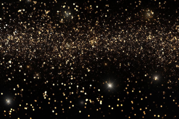 un mur rempli d'étoiles de paillettes d'or