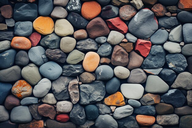 Mur de roche Fond de pierre colorée