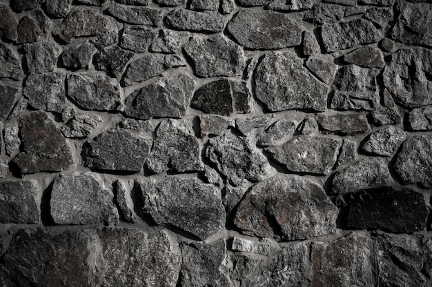 Mur de rochers rugueux