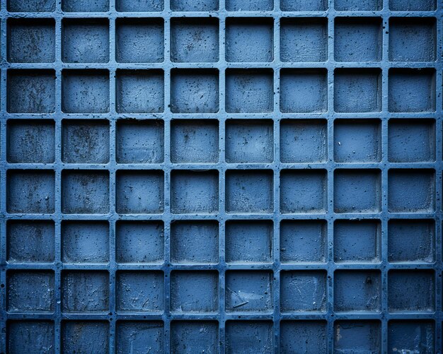 Photo mur à texture bleue abstraite avec des empreintes carrées arrière-plan moderne pour les concepts minimalistes et