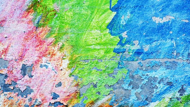 Mur de texture ou de fond de peinture minable et fissures de plâtre