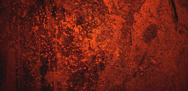 Mur de texture grunge rouge ciment d'horreur en béton effrayant pour le fond