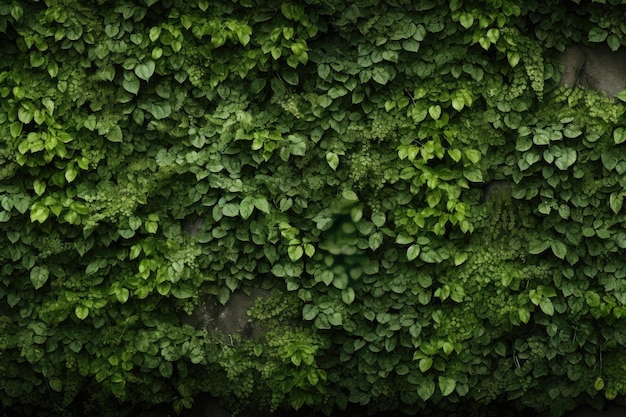 un mur végétal avec une plante qui pousse dessus