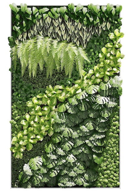Un Mur Végétalisé Avec Une Plante Qui A Un Fond Vert Et Les Mots.