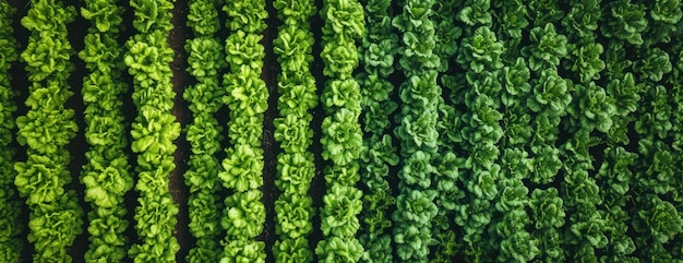 Le mur vert vertical avec des lignes de plantes