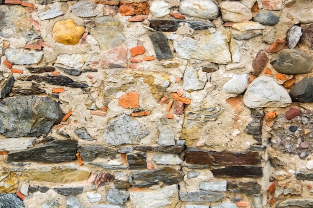 Mur de la vieille maison, vue rapprochée.