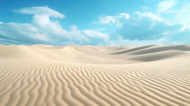 Les murmures du vent La danse des dunes de sable cristallisées sous le ciel bleu