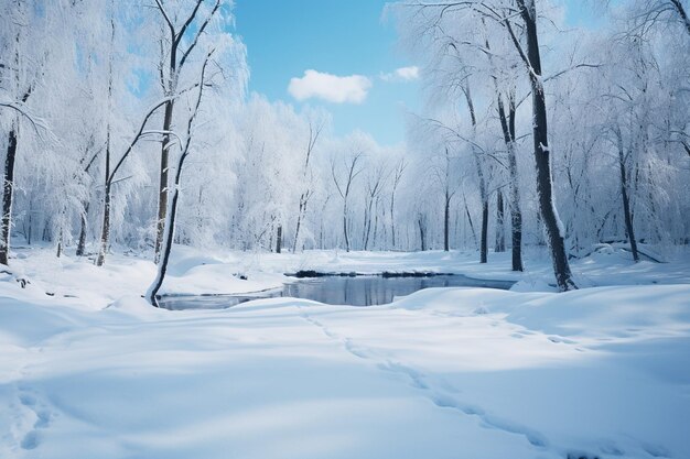 Les murmures de l'hiver glacé Photo de fond