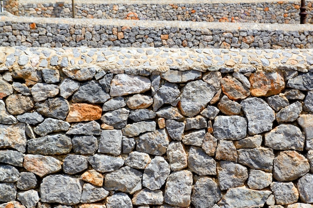 Murs de maçonnerie perspective calcaire gris de Majorque