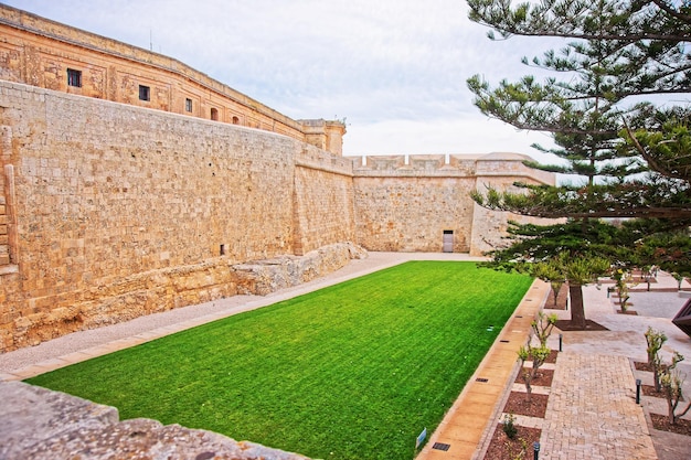 Murs de Mdina dans la vieille ville fortifiée, Malte