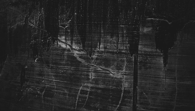 Murs sombres effrayants texture de ciment en béton noir légèrement clair pour la surface de fond paysage panoramique grunge sombre