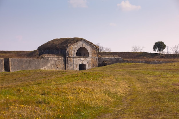 Murs et tranchées de défense de la ville de Palmanova Italie