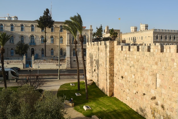 Les murs de la vieille ville de Jérusalem