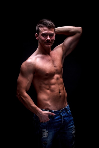 Musclé beau mec sexy