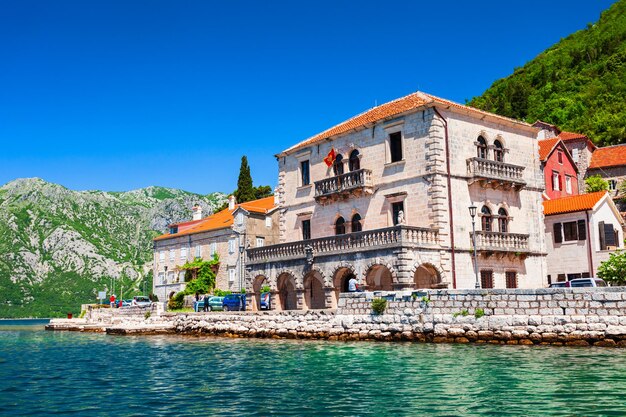 Photo musée de la ville de perast au monténégro