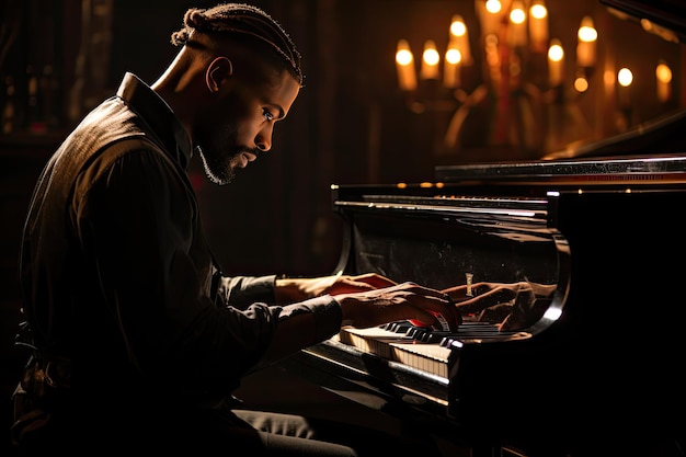 Un musicien émotif ravit le public avec un piano IA génératif