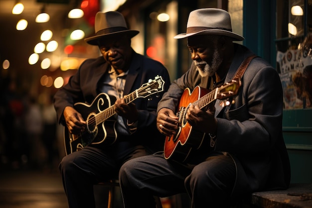 Musiciens de rue jamming à la Nouvelle-Orléans