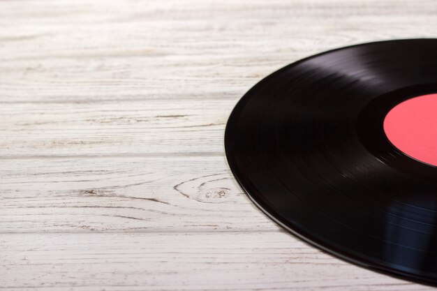 Musique de disque vinyle gramophone noir.