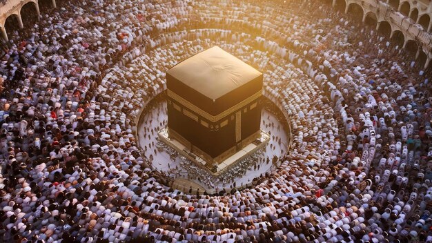 Photo les musulmans du hajj de la mecque