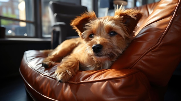 Un Mutt allongé dans un rayon de soleil Arrière-plan de rayons de soleil pour Banner HD