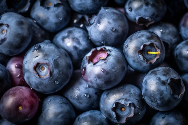 Myrtille fond berry Générer Ai