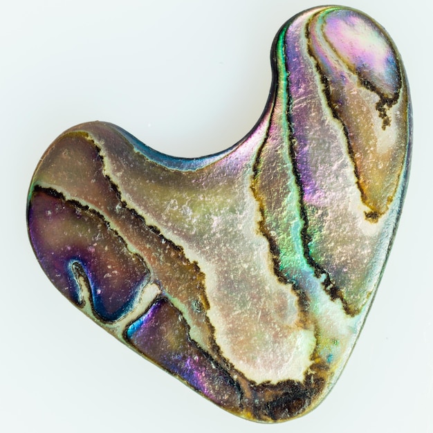 Nacre nacre Abalone en forme de coeur