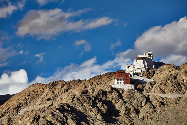 Namgyal Tsemo gompa et le fort de Leh au Ladakh