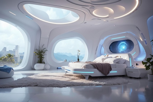 Nano Healing Hideaway Une chambre futuriste pour la santé et le rajeunissement