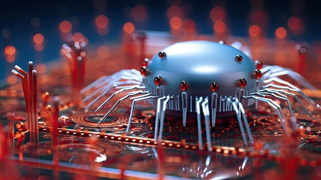 Photo les nanorobots construisent des nanoarchitectures complexes