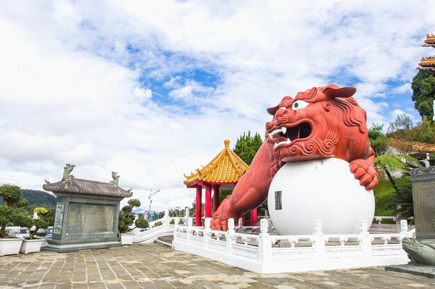 NANTOU TAIWAN OCT010 2016 Statue dans le temple de Wenwu Yuchi Township Nantou County