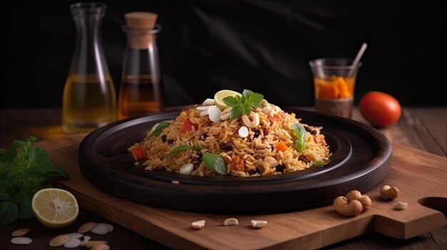 Nasi goreng un plat de riz frit d'Asie du Sud-Est