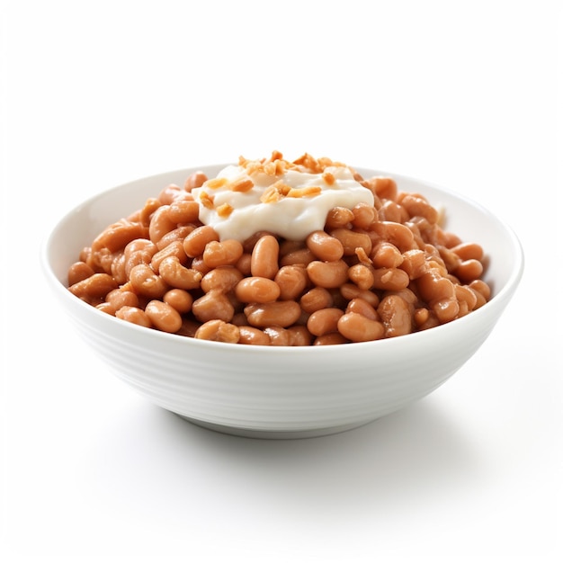 Natto avec fond blanc ultra hd de haute qualité