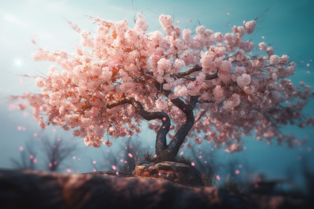Nature de l'arbre de fleurs de cerisier Générer Ai