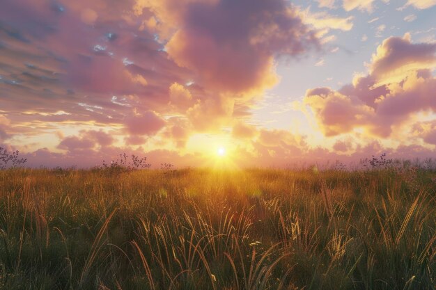 La nature calme et le beau ciel