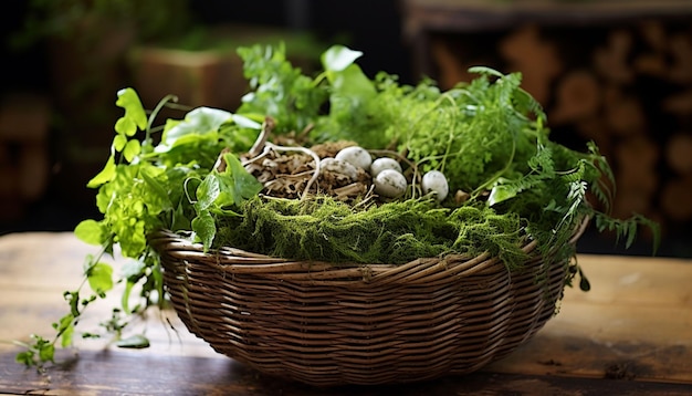 nature dans le panier