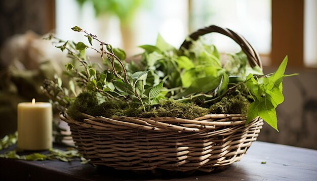 nature dans le panier